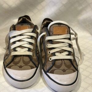 Coach Brown and White Women's Sneakers